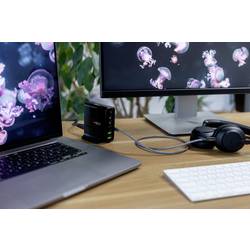 Ansmann Desktop Ladegerät mit Display DC5140PD 140W USB nabíječka, 2x USB A, 3x USB-C®, 140 W, Dodávka energie, černá