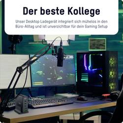 Ansmann Desktop Ladegerät mit Display DC5140PD 140W USB nabíječka, 2x USB A, 3x USB-C®, 140 W, Dodávka energie, černá