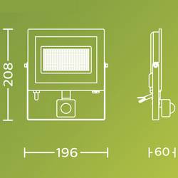 Philips LED Lois 929004643501 venkovní LED reflektor s PIR detektorem 24 W Barvy světla (LED svítidlo): studená bílá