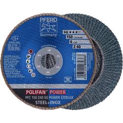 PFERD TOOLS 67784150 PFC 150 Z 40 SG POWER STEELOX vějířovitý brusný kotouč Průměr 150 mm Ø otvoru 22.23 mm nerezová ocel, ocel 10 ks