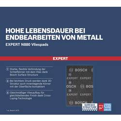 Bosch Accessories EXPERT N880 2608901220 Rouno (d x š) 140 mm x 115 mm 2 ks