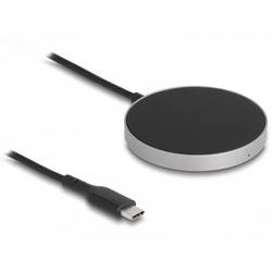 Delock bezdrátová indukční nabíječka 15 W 66467 66467 Výstup 1x USB-C® černá