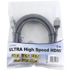 Maxtrack HDMI kabel Zástrčka HDMI-A, Zástrčka HDMI-A 3.00 m černá C 221-3 HNL 8K UHD HDMI kabel