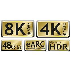 Maxtrack HDMI kabel Zástrčka HDMI-A, Zástrčka HDMI-A 3.00 m černá C 221-3 HNL 8K UHD HDMI kabel