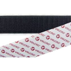 VELCRO® E08802033013025 pásek na suchý zip, lepicí, háčková část, (d x š) 25000 mm x 20 mm, černá, 25 m