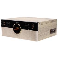 Denver MRD-180 Stereosouprava v retro stylu DAB+, Bluetooth, CD, kazeta, gramofón, černá, dřevo