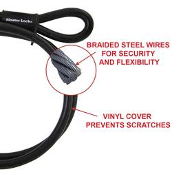 Master Lock 49EURD lankový zámek černá