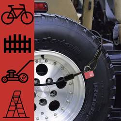 Master Lock 49EURD lankový zámek černá