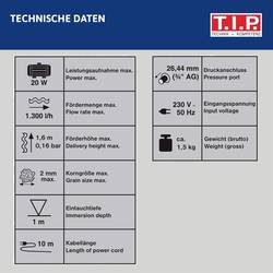 T.I.P. - Technische Industrie Produkte 30441 CoverOne 1500 AUT bazénové čerpadlo 1300 l/h 1.6 m