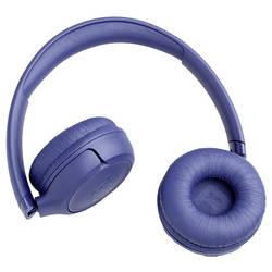 JBL Tune 530 sluchátka otevřená (On Ear) Bez kabelu, Bluetooth® modrá Redukce šumu mikrofonu složitelná telefon