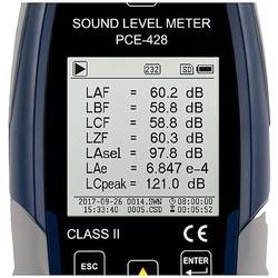 PCE Instruments hlukoměr datový záznamník 25 - 136 dB 20 Hz - 12.5 kHz USB