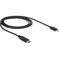 Delock USB kabel USB 2.0 USB-C ® zástrčka, USB Micro-B zástrčka 1.00 m černá 83602