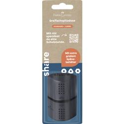 share trojité ořezávátko 4-0027 černá hranatá plechovka