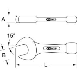 KS Tools 9637638 963.7638 plochý klíč/otvírák lahví Délka klíče (cm) (jen pro nadpis) 50 mm