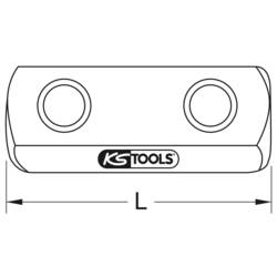 KS Tools 962.1475 9621475 spojovací čtyřhran Pohon (šroubovák) 1/4 (6,3 mm) 25 mm 1 ks