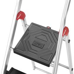 Hailo L100 TOPLINE 8050-707 hliník štafle vč. odkládacího místa na nářadí max.prac. výška: 3.5 m stříbrná, černá, červená EN 131 8.5 kg