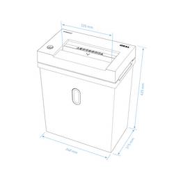 Ideal Office Shredcat 8200 CC 2 x 12 mm skartovačka 12 listů na kousky 2 x 12 mm P-5 21 l Křížový řez kancelářské sponky, sponky do sešívačky, kreditní karty