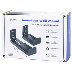 LogiLink BP0209 Soundbar držák na zeď Vzdálenost od stěny (max.): 15.4 cm černá 1 ks
