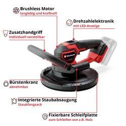 Einhell Professional TP-DWS 18/225 Li BL Solo Power X-Change 4259995 bruska na sádrokarton 225 mm