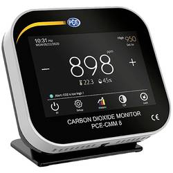 PCE Instruments PCE-CMM 8 měřič oxidu uhličitého (CO2), 0 - 9999 ppm, s USB rozhraním, bez certifikátu