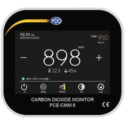 PCE Instruments PCE-CMM 8 měřič oxidu uhličitého (CO2), 0 - 9999 ppm, s USB rozhraním, bez certifikátu