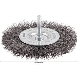 Bosch Accessories Kotoučový kartáč - 100 mm, 0,3 mm, 10 mm Bosch Power Tools Ø dříku 6 mm 1609200273 1 ks
