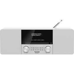 TechniSat DIGITRADIO 3 stolní rádio DAB+, FM CD, USB, Bluetooth vč. dálkového ovládání, funkce alarmu, s USB nabíječkou bílá