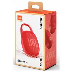 JBL Clip 5 Bluetooth® reproduktor přenosné, prachotěsný, vodotěsný červená