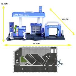Majorette Perol Station Aral + 1 vehicle Sada čerpací stanice
