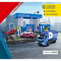 Majorette Perol Station Aral + 1 vehicle Sada čerpací stanice