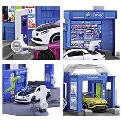 Majorette Perol Station Aral + 1 vehicle Sada čerpací stanice