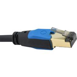 Oehlbach D1C19355 RJ45 síťové kabely, propojovací kabely CAT 8.1 5.00 m černá 1 ks