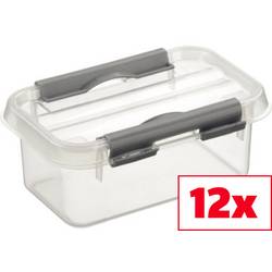 Helit úložný box Sunware Q-line transparentní 500 l (š x v x h) 100 x 63 x 150 mm 12 ks