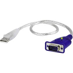 ATEN 2A-130G VGA / USB adaptér [1x VGA zástrčka - 1x USB 2.0 zástrčka A] transparentní 0.35 m