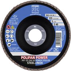 PFERD TOOLS 67684125 Z Sg Power Steelox vějířovitý brusný kotouč Průměr 125 mm Ø otvoru 22.23 mm Zrnitost 40 10 ks