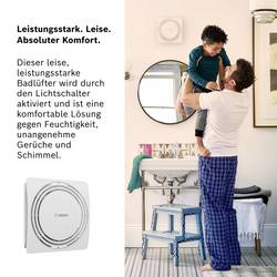 Bosch Home Comfort FAN 1900 W125 nástěnný a stropní ventilátor 230 V 145 m³/h 125 mm