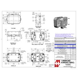 Hammond Electronics 1556CWH univerzální pouzdro 120 x 80 x 45 plast ABS zpomalující hoření bílá 1 ks