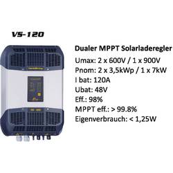 Studer VarioString VS-120 solární regulátor nabíjení MPPT 48 V 60 A