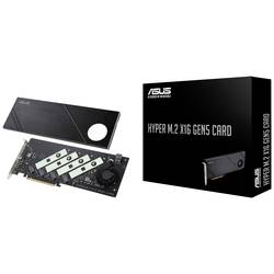 Asus Hyper M.2 x16 Gen5 Card Řadič M.2 PCIe x16 Vhodný pro (SSD): 2242, 2260, 2280 Aktivní chlazení