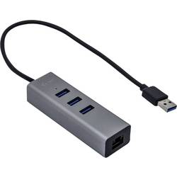 i-tec i-Tec USB 3.0 Metal 3-Port - Hub - 3 x SuperSpeed USB 3.0 + 1 x 10/100/1000 síťový adaptér 10 / 100 / 1000 MBit/s USB 3.2 (Gen 1x1)