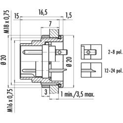 binder 09 0107 80 03 09-0107-80-03 kulatý faston, 1 ks