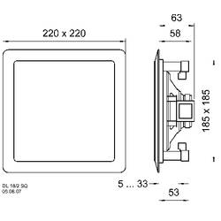 Visaton DL 18/2 SQ - 8 Ohm/100 V stropní reproduktor 60 W 100 V bílá 1 ks