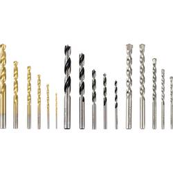 FRITZFURT 1171-3016 sada víceúčelového vrtáku 16dílná Celková délka 190 mm válcová stopka 1 sada