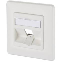 Metz Connect 130B20D11002KE síťová zásuvka pod omítku panel s čelní deskou a rámečkem nevybavený specifikací 1 port čistě bílá (RAL 9010)