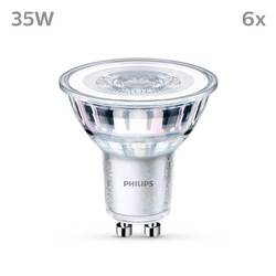 Philips LED 9290012180 LED Energetická třída (EEK2021) F (A - G) GU10 žárovka 3.5 W = 35 W neutrální bílá (Ø x d) 50 mm x 54 mm 6 ks