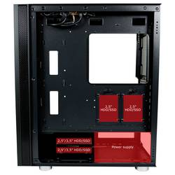 LC Power 8000B midi tower PC skříň černá