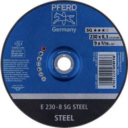 PFERD TOOLS 62223826 E 230-8 SG STEEL brusný kotouč lomený Průměr 230 mm Ø otvoru 22.23 mm nerezová ocel, ocel 10 ks