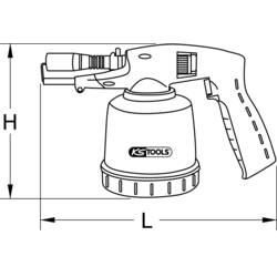 KS Tools 9035902 plynový hořák 650 °C 1 ks