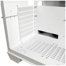 LC Power Gaming 807W midi tower PC skříň bílá 4 předinstalované ventilátory