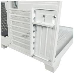 LC Power Gaming 807W midi tower PC skříň bílá 4 předinstalované ventilátory